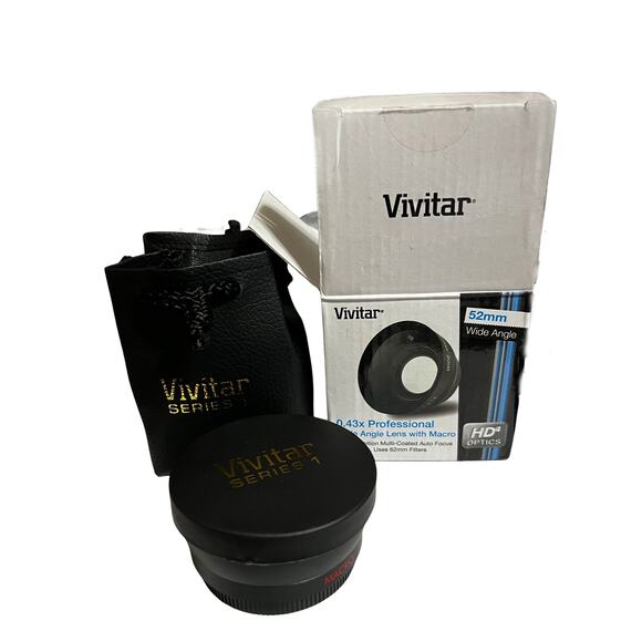 NWB Vivitar 52mm Wide Angle 0.43 Professional Wide Angle Lens With Macro - Picture 1 of 4
